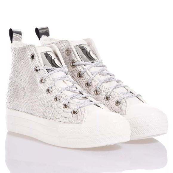 Mimanera Airlines Platform Silver, White - NWT - Picture 2 of 5